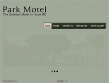Tablet Screenshot of parkmotel.ca